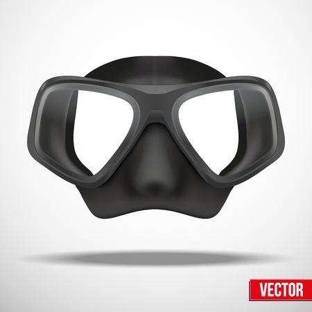 Underwater diving scuba maskのイラスト素材