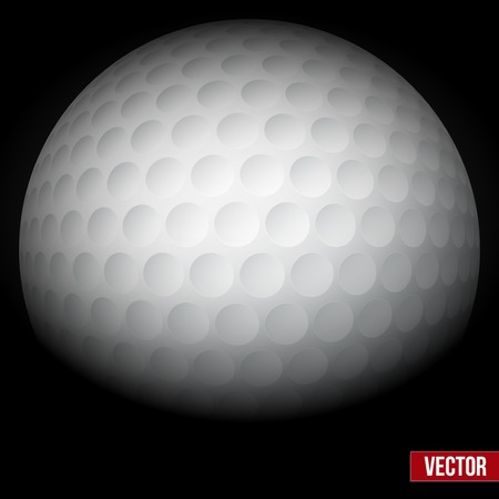 Dark Background of traditional golf ballのイラスト素材