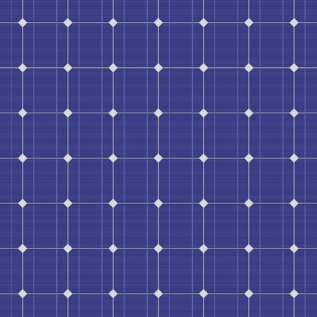 Detailed blue electric solar panel seamless pattern. Vector illustrationのイラスト素材