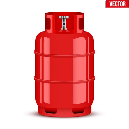 Propane Gas cylinder Illustration isolated on white background.のイラスト素材