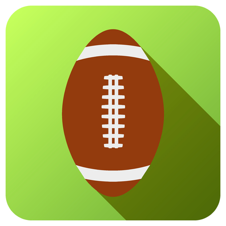 Sport icon with baseball ball in flat style. Vector illustration isolated on white background.のイラスト素材