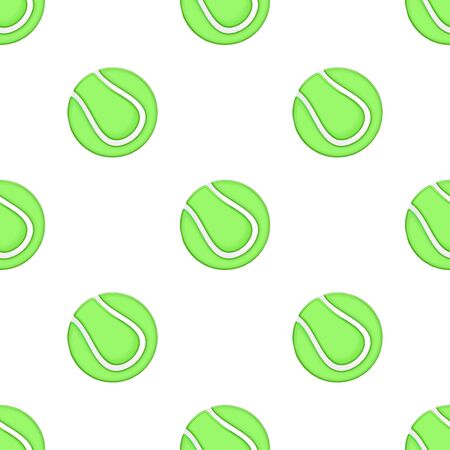 Universal vector tennis seamless patterns tiling. Sport theme with balls. Endless texture can be used for wrapper, cover, package, pattern fills, surface textures.のイラスト素材