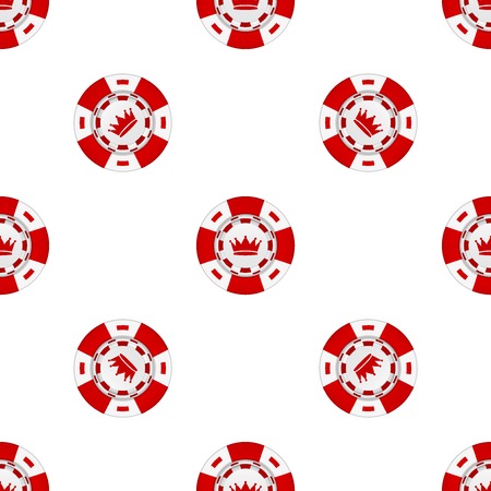 Universal vector casino chips seamless patterns tiling.のイラスト素材