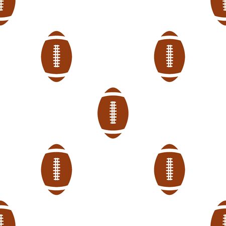 Universal vector american football seamless patterns tiling. Sport theme with balls. Endless texture can be used for wrapper, cover, package, pattern fills, surface textures.のイラスト素材