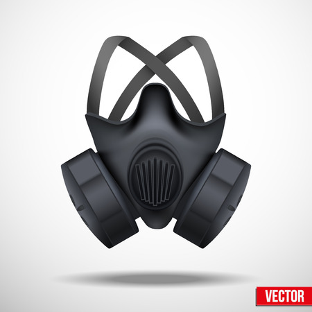 Respirator gas mask illustration isolated white backgroundのイラスト素材