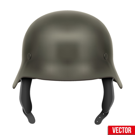 German Army helmet Illustration isolated on a white backgroundのイラスト素材