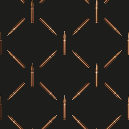 Rifle Bullets seamless pattern background. Vector Illustration.のイラスト素材