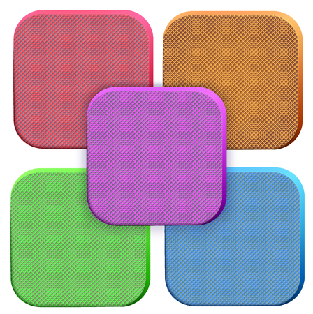 Icons of soft foam material. Technical illustration Demonstration of the structure of the material. Vector Illustration isolated on white backgroundのイラスト素材