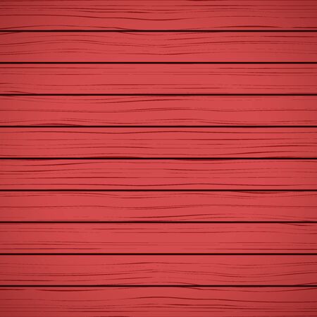 Painted Wood Background. Red color. Vector Illustrationのイラスト素材