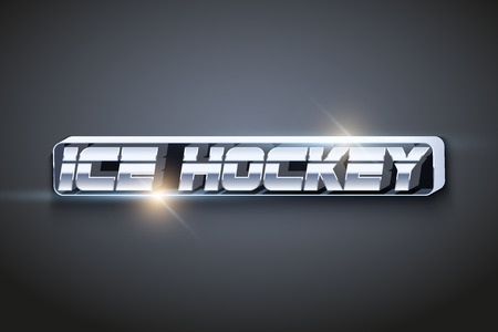 The word Hockey. Symbol of sport. Yame and sign. Vector Illustration.のイラスト素材