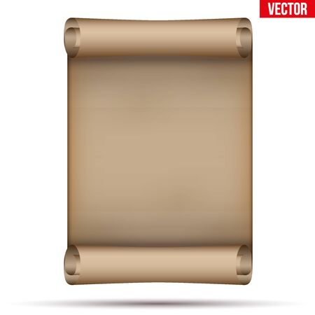 Vector Old Scrolled Paperのイラスト素材