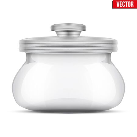 Glass Jars for productsのイラスト素材