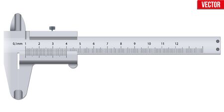 The Vernier caliper and scale.のイラスト素材