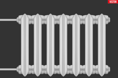 Vintage Metal Heating radiator.のイラスト素材
