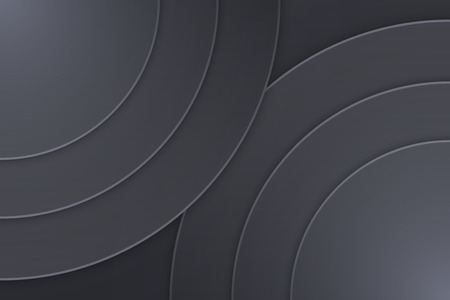 Background Unusual modern material design. Dark circle style. Abstract Vector Illustration.のイラスト素材