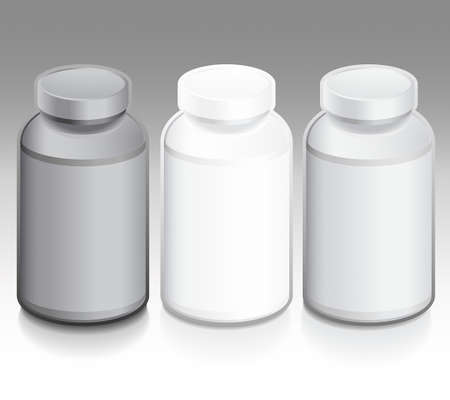 Set of bottlesのイラスト素材