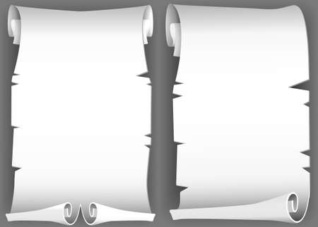 Aged scroll manuscriptのイラスト素材
