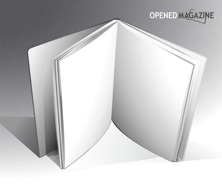 Opened magazineのイラスト素材