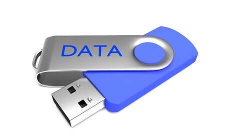 flash drive 3D illustrationの写真素材