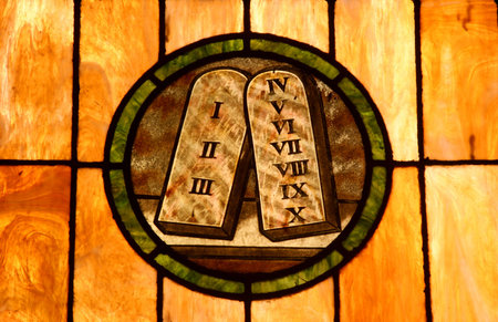 Crystal art in a colonial church in San Juan, Puerto Ricoの写真素材