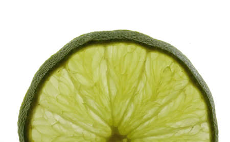 Thin lemmon slices in a backlit setting for high-key exposure and taken with a macro.の写真素材