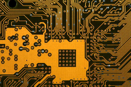 Computer PCB board with paths of electronic data for use on backgrounds.