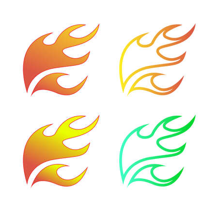 Simple fire iconのイラスト素材