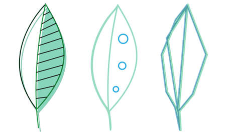 simple tree leaf iconのイラスト素材