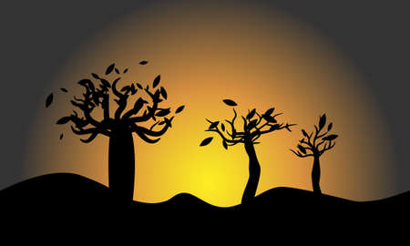 african paysageのイラスト素材