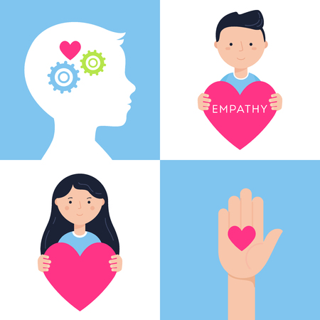 Emotional Intelligence, Empathy and Mental Health Conceptのイラスト素材
