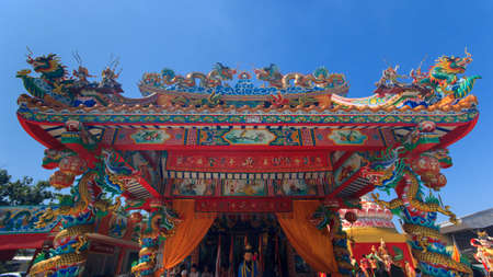 Chinese Temple in wat saman Thailand.の写真素材