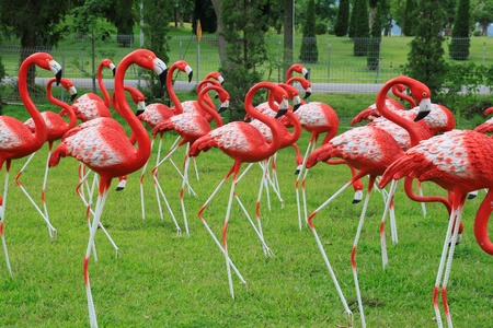 Egret model gardenの写真素材