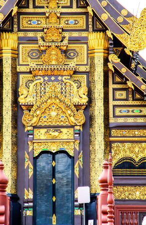 detail of Ho Kham Luang is northern tradition Thai styleの写真素材