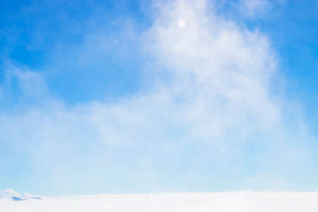 blue sky with cloudsの写真素材