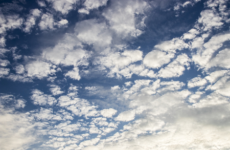blue sky with cloudsの写真素材