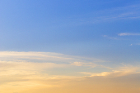 Blue sky with clouds backgroundの写真素材