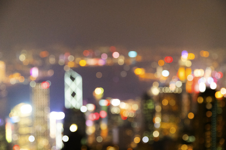 Abstract blurred lights city backgroundの写真素材