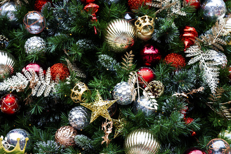 Christmas tree backgroundの写真素材