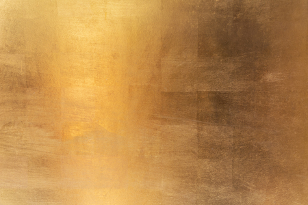 Shiny yellow leaf gold metall texture and backgroundの写真素材