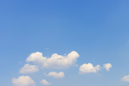 Blue sky with clouds texture and backgroundの写真素材
