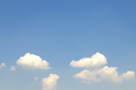 Blue sky with clouds texture and backgroundの写真素材