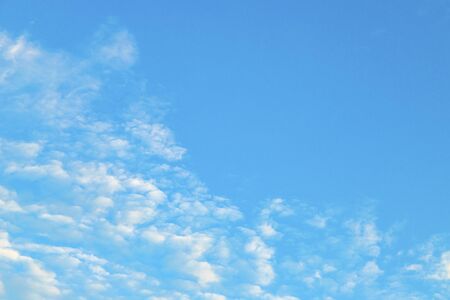 blue sky with clouds backgroundの写真素材
