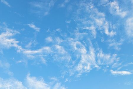 blue sky with clouds backgroundの写真素材