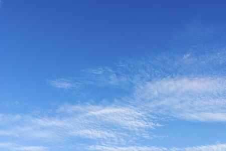 blue sky with clouds backgroundの写真素材