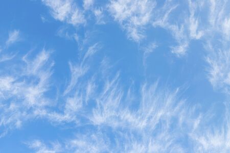 blue sky background with cloudsの写真素材