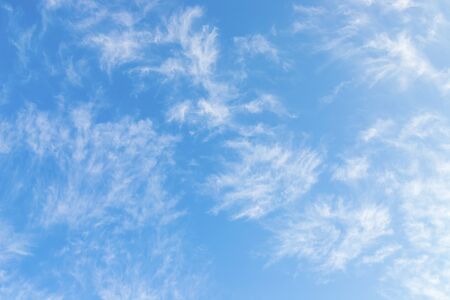 blue sky background with cloudsの写真素材
