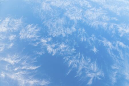 blue sky background with cloudsの写真素材