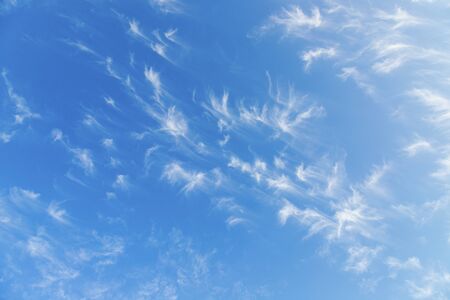 blue sky background with cloudsの写真素材