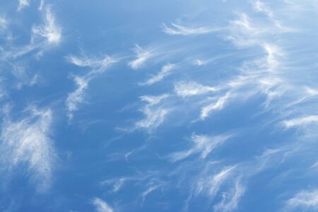 blue sky background with cloudsの写真素材