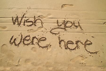 Wish you were hereの写真素材